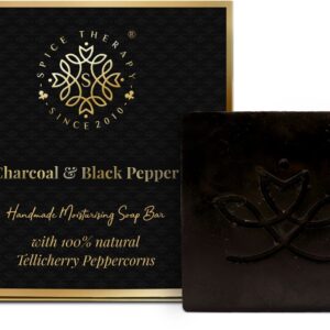 Spice therapy charcoal and black pepper soaps