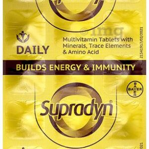Supradyn Daily Multivitamin for Men and Women | Daily Immunity and 2X Energy | Tablet